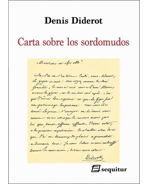 Carta sobre los sordomudos(Tapa blanda) 1