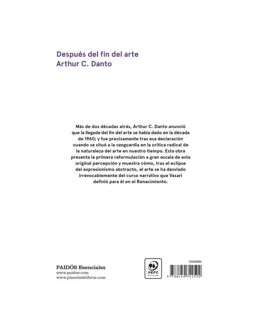 Después del fin del arte (Capa mole com abas) 2