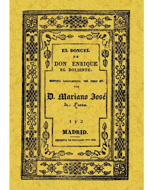 2 Tomos El Doncel De Don Enrique El Doliente 1