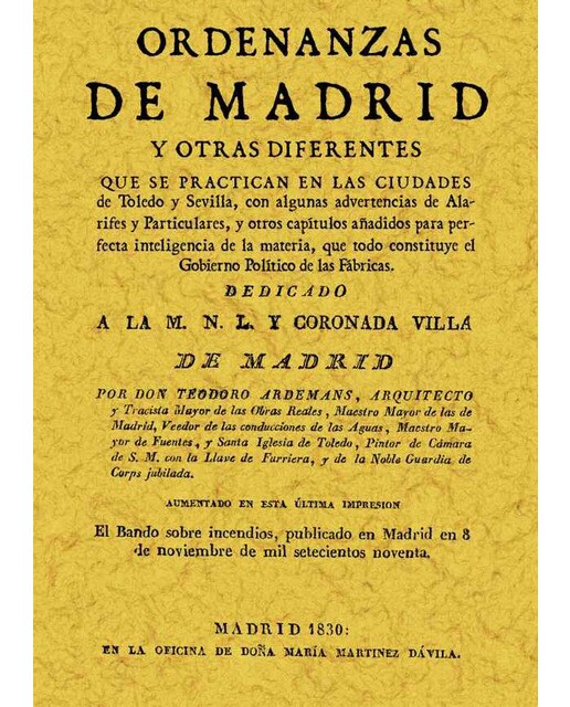 Ordenanzas De Madrid 1