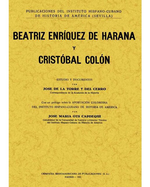 Beatriz Enríquez De Harana Y Cristobal Colon 1