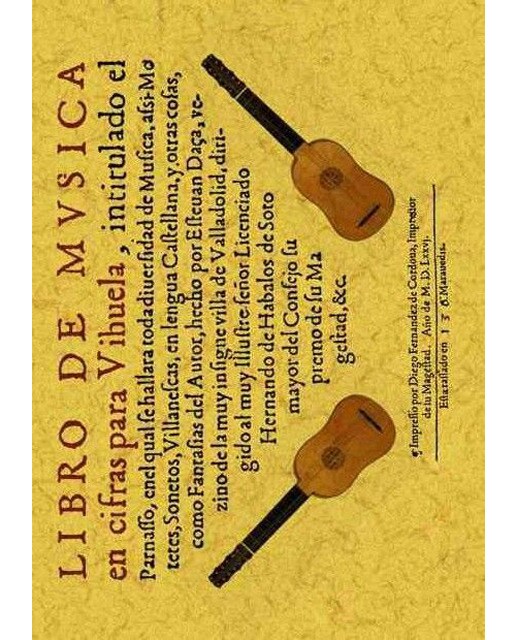 Libro De Musica En Cifras Para Vihuela. Intitulado 1