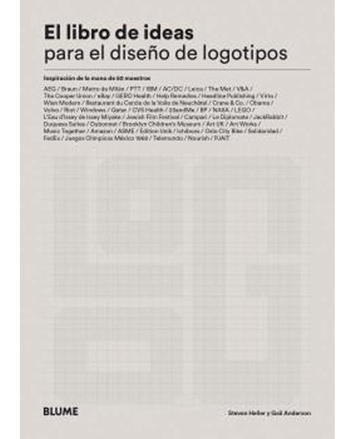 Libro de ideas para el diseño de logotipos: Inspiración de la mano de 50 maestros(Tapa blanda) 1