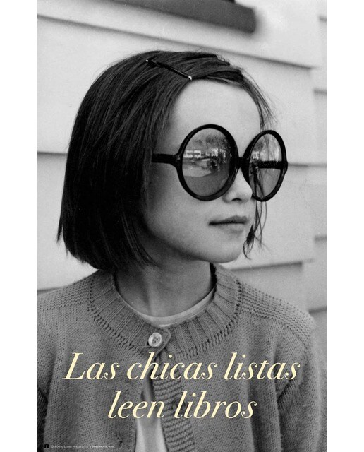Cartel "Los chicos listos leen libros" 1