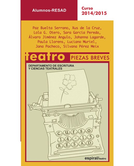 Alumnos. Teatro Piezas Breves.  Curso 2014-2015 (Capa mole) 1