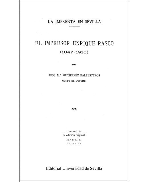 El impresor enrique rasco (1847-1910)(Tapa blanda) 1