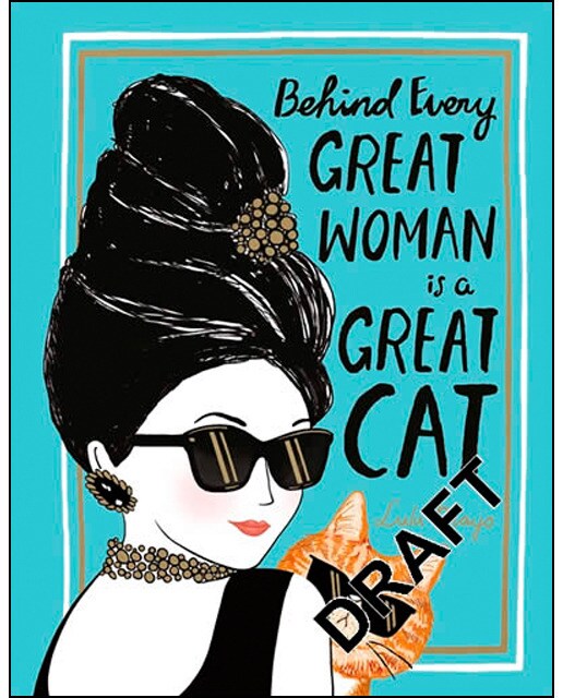 Behind every great woman is a great cat 1