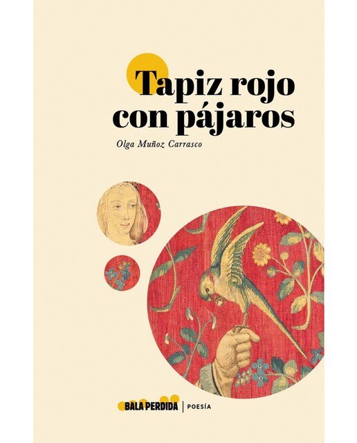 Tapiz rojo con pájaros 1