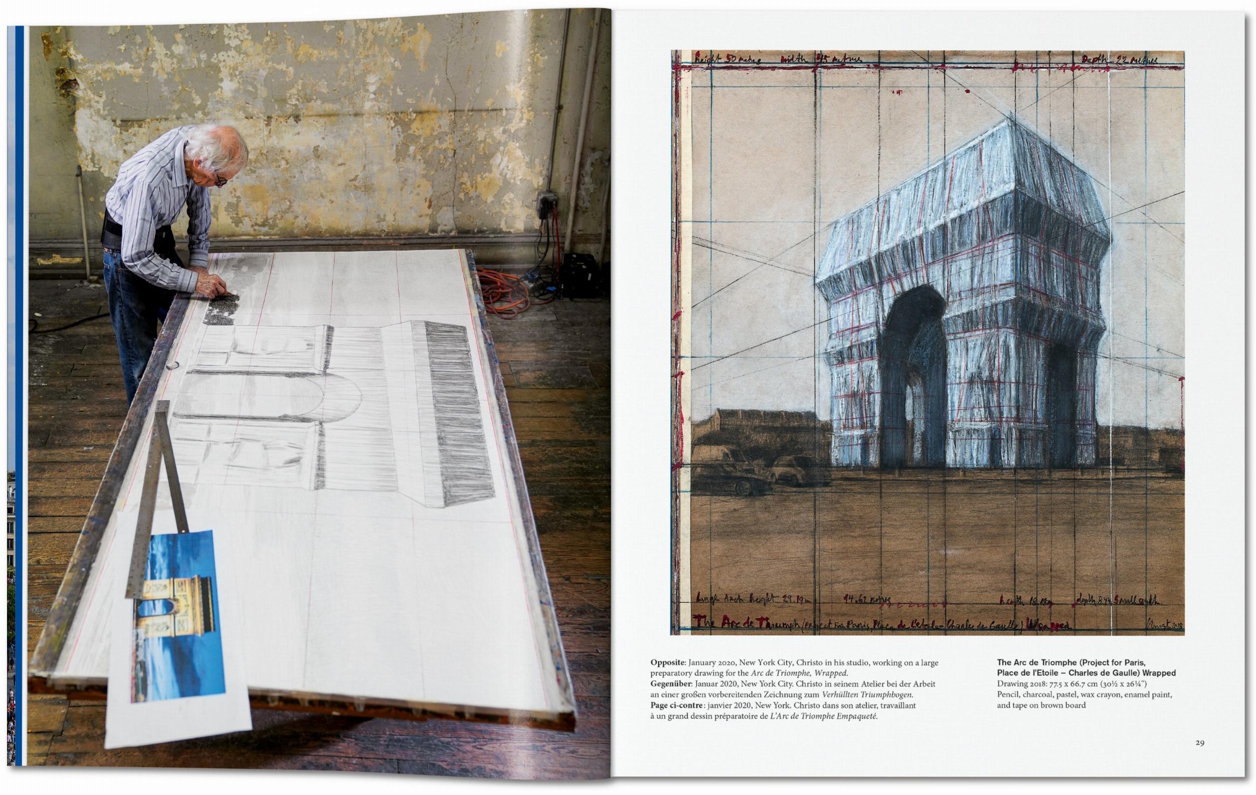 Christo and Jeanne-Claude. L&Arc de Triomphe, Wrapped (Capa mole) 8