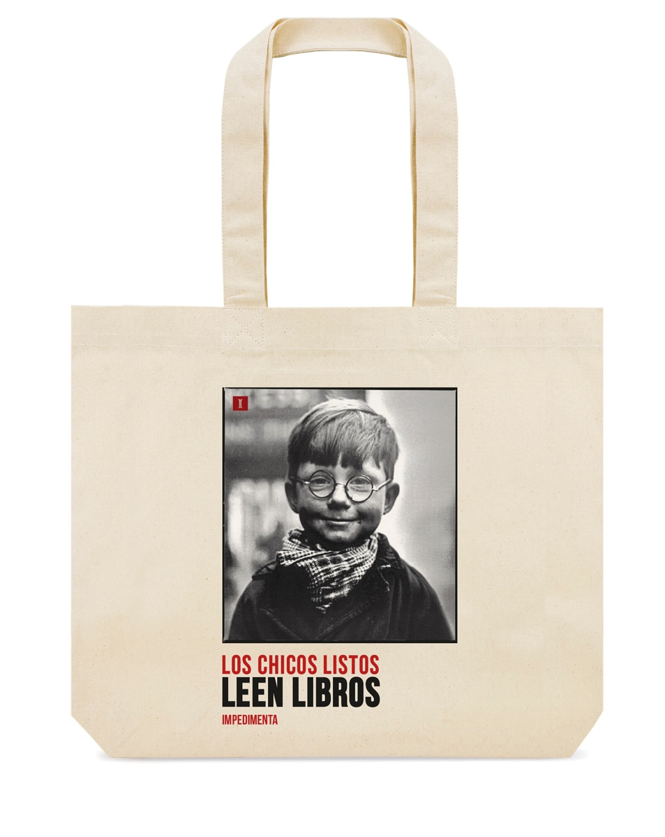 Imagem 0 de BOLSA DE TELA "LOS CHICOS LISTOS LEEN LIBROS"