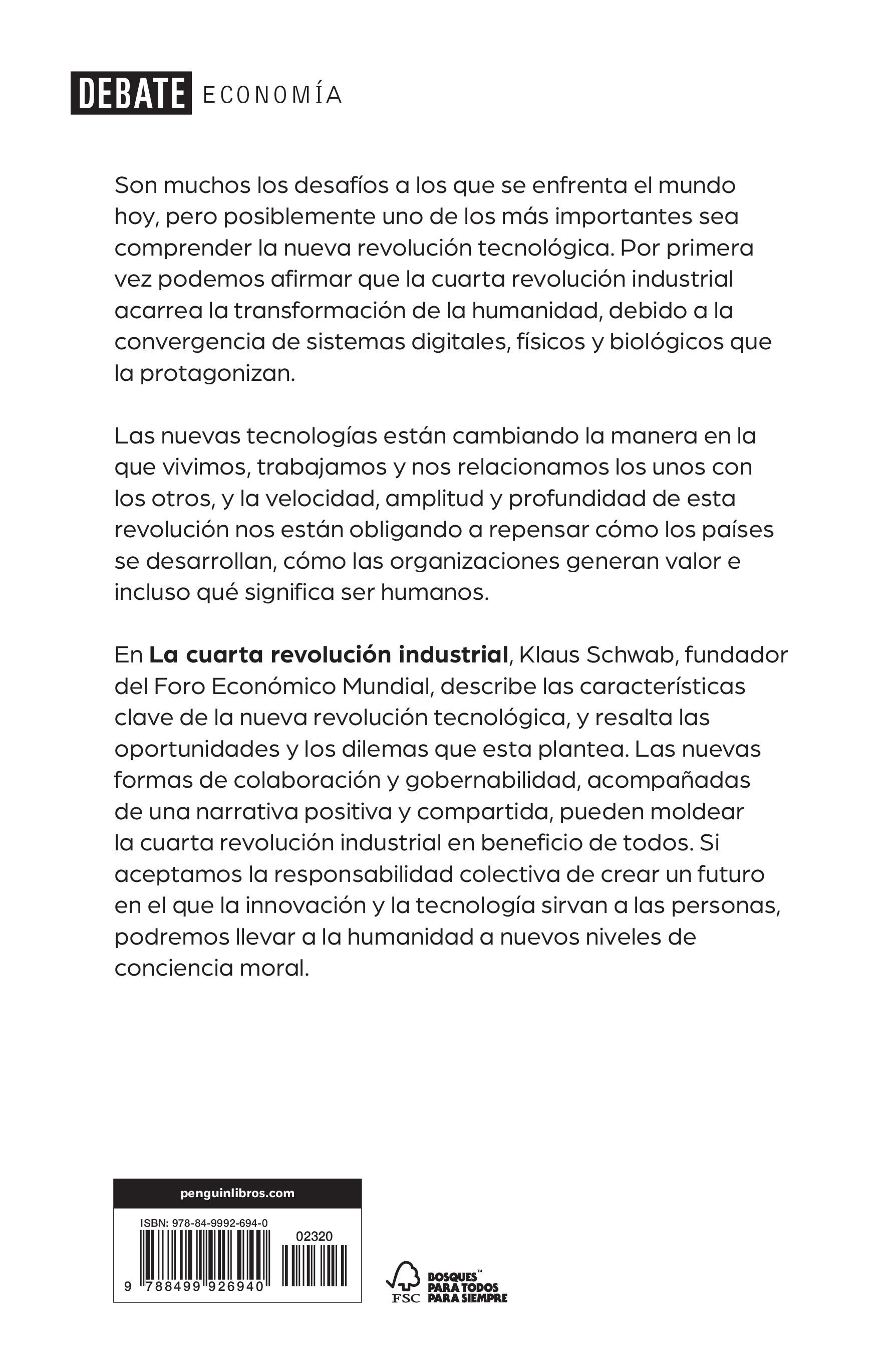 La cuarta revolución industrial(Tapa blanda) 2