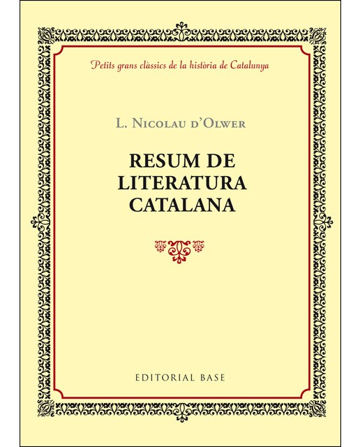 Imagen 0 de Resum de literatura catalana (Tapa blanda)