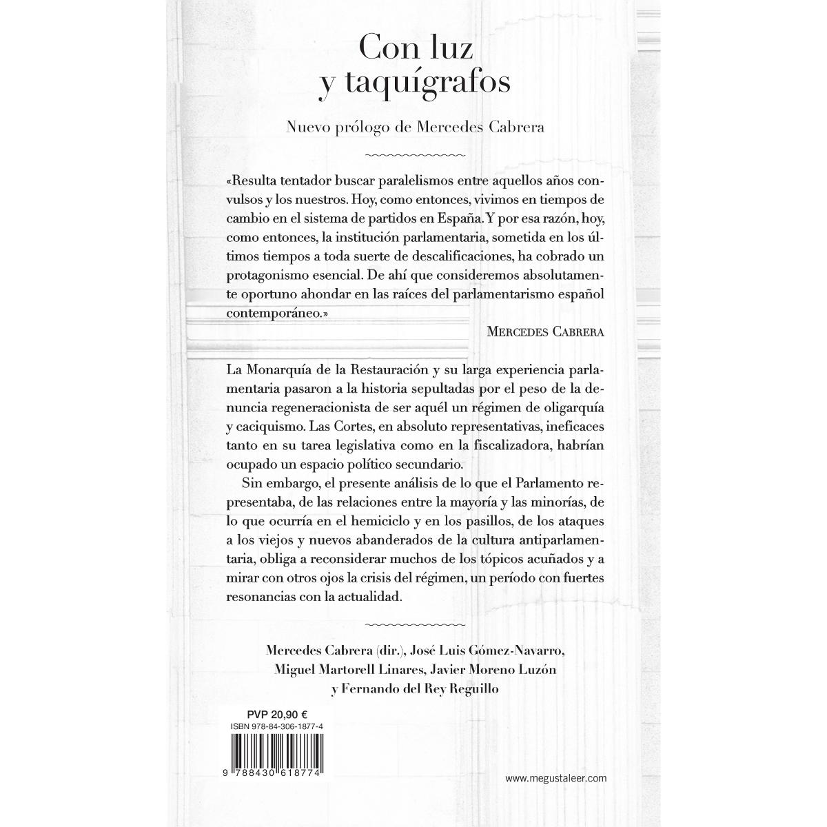 Con luz y taquígrafos: El Parlamento en la Restauración (1913-1923) (Capa mole) 2