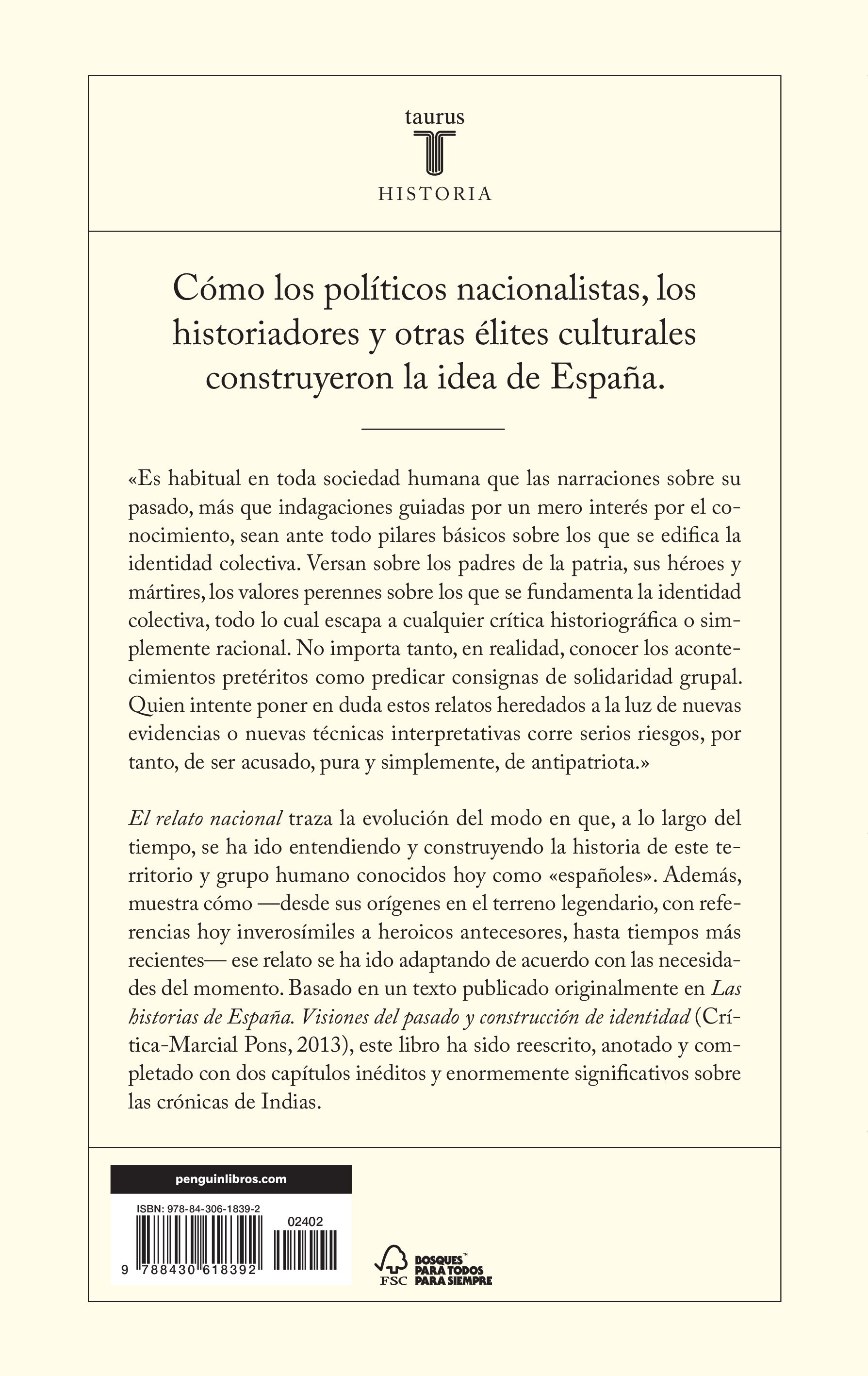 El relato nacional: Historia de la historia de España (Tapa blanda) 2