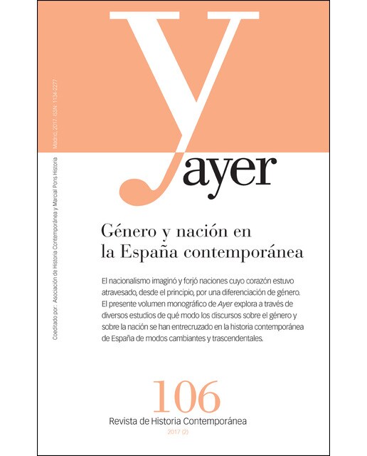 Imagen 0 de Género y nación en la España contemporánea: Ayer 106  (Tapa blanda)