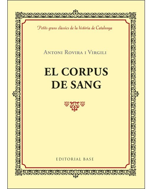 Imagen 0 de El corpus de sang (Tapa blanda)