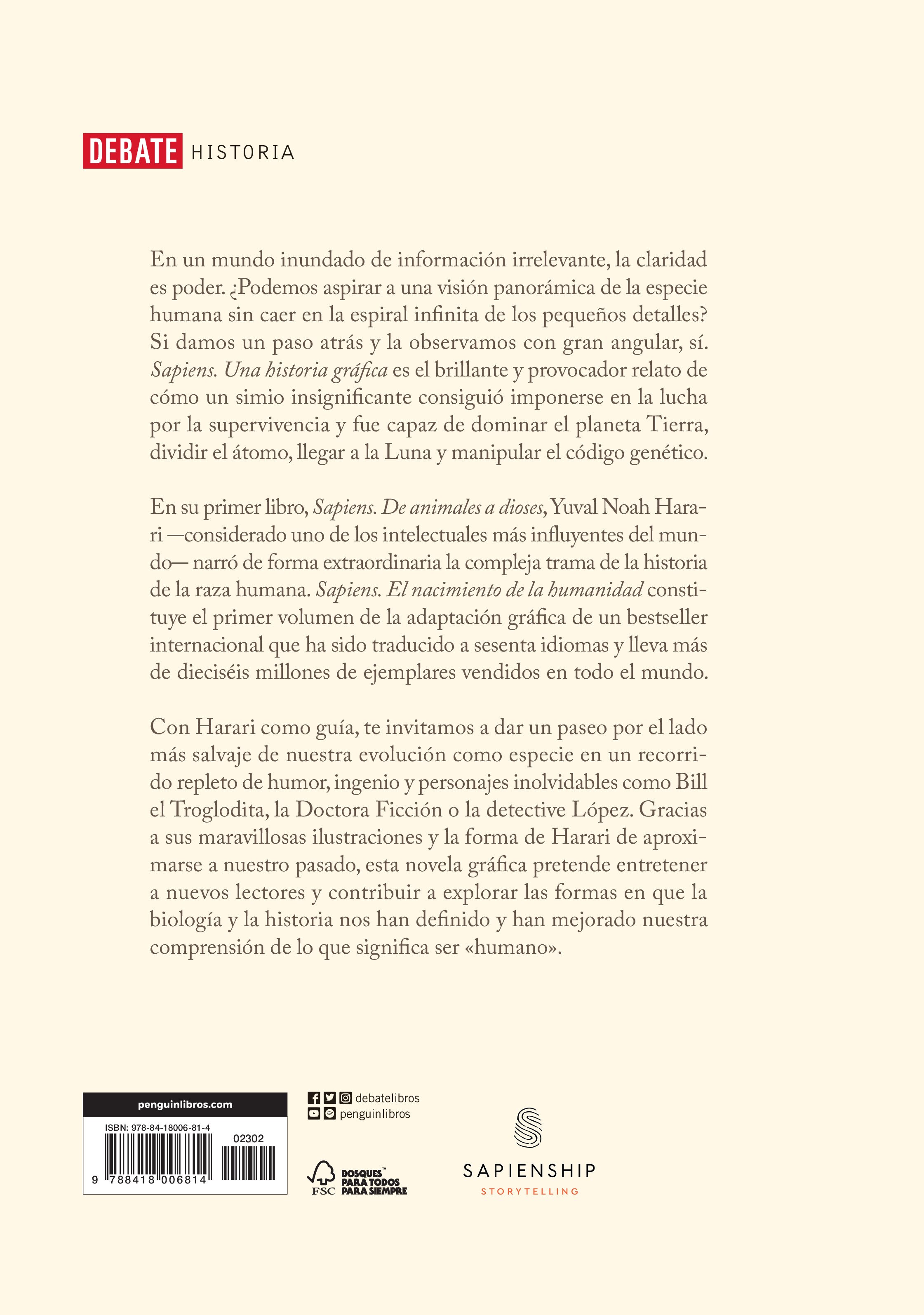 Sapiens. Una historia gráfica 1 - El nacimiento de la humanidad: . (Tapa dura) 2