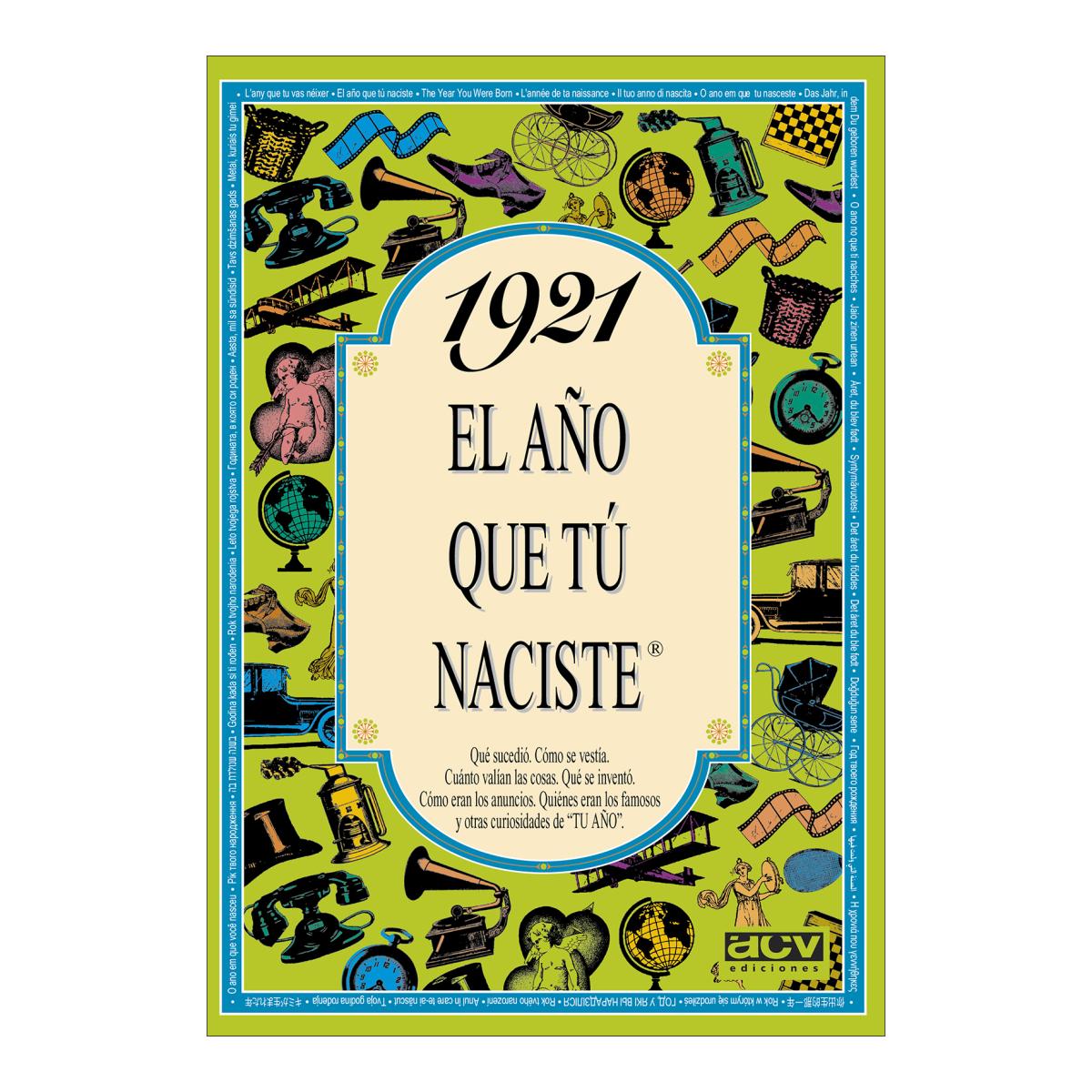 Imagem 0 de 1921 El año que tú naciste (Capa mole)