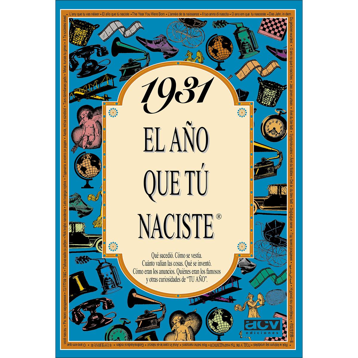 Imagem 0 de 1931 El año que tú naciste (Capa mole)