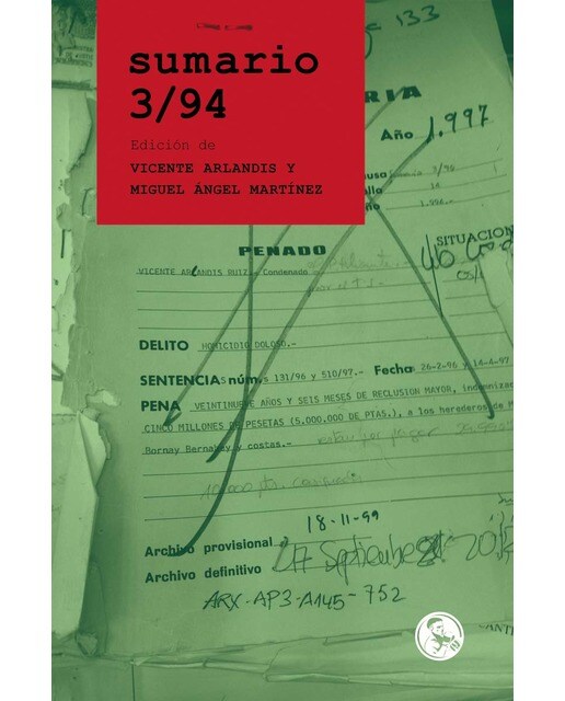 Imagem 0 de Sumario 3/94: La historia judicial de vicente arlandis(Tapa blanda)