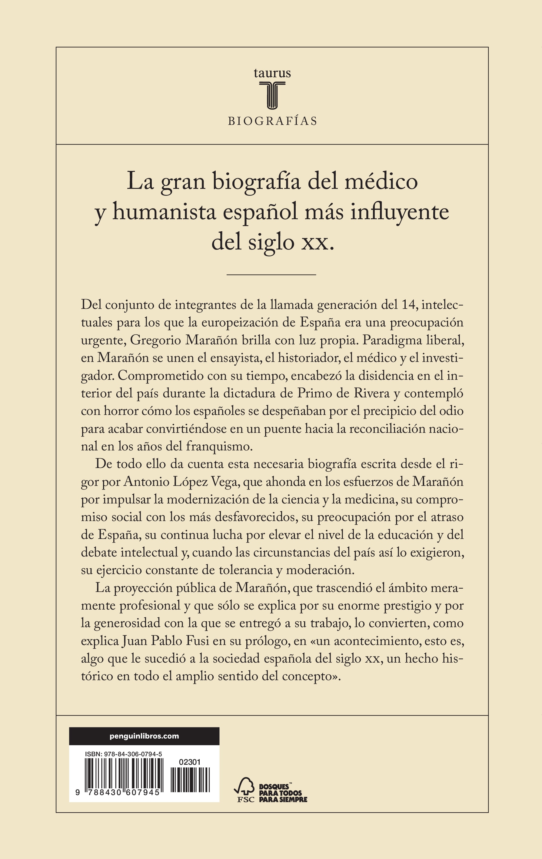Gregorio Marañón: Radiografía de un liberal (Capa mole) 2