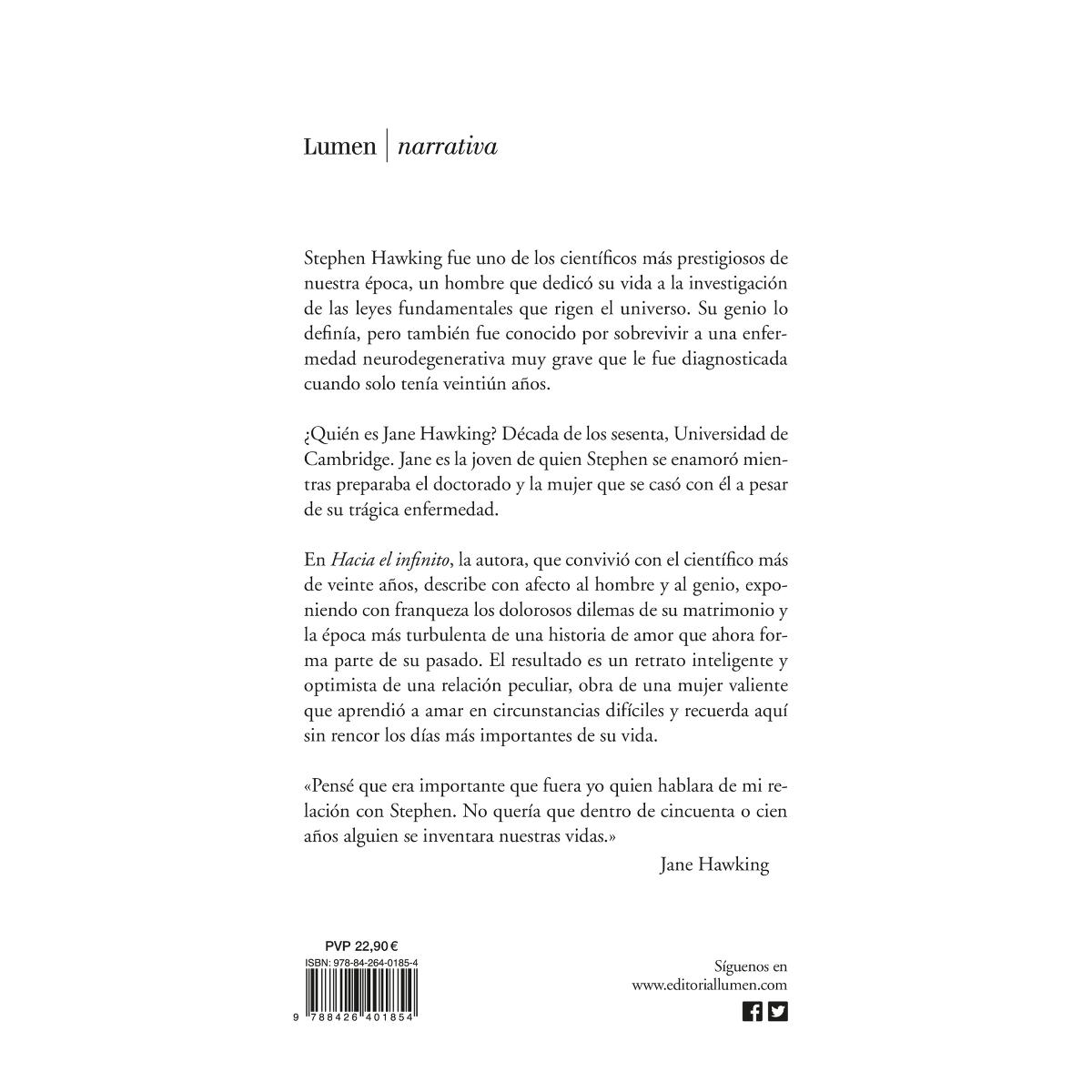 Hacia el infinito. Mi vida con stephen hawking (Tapa blanda) 2