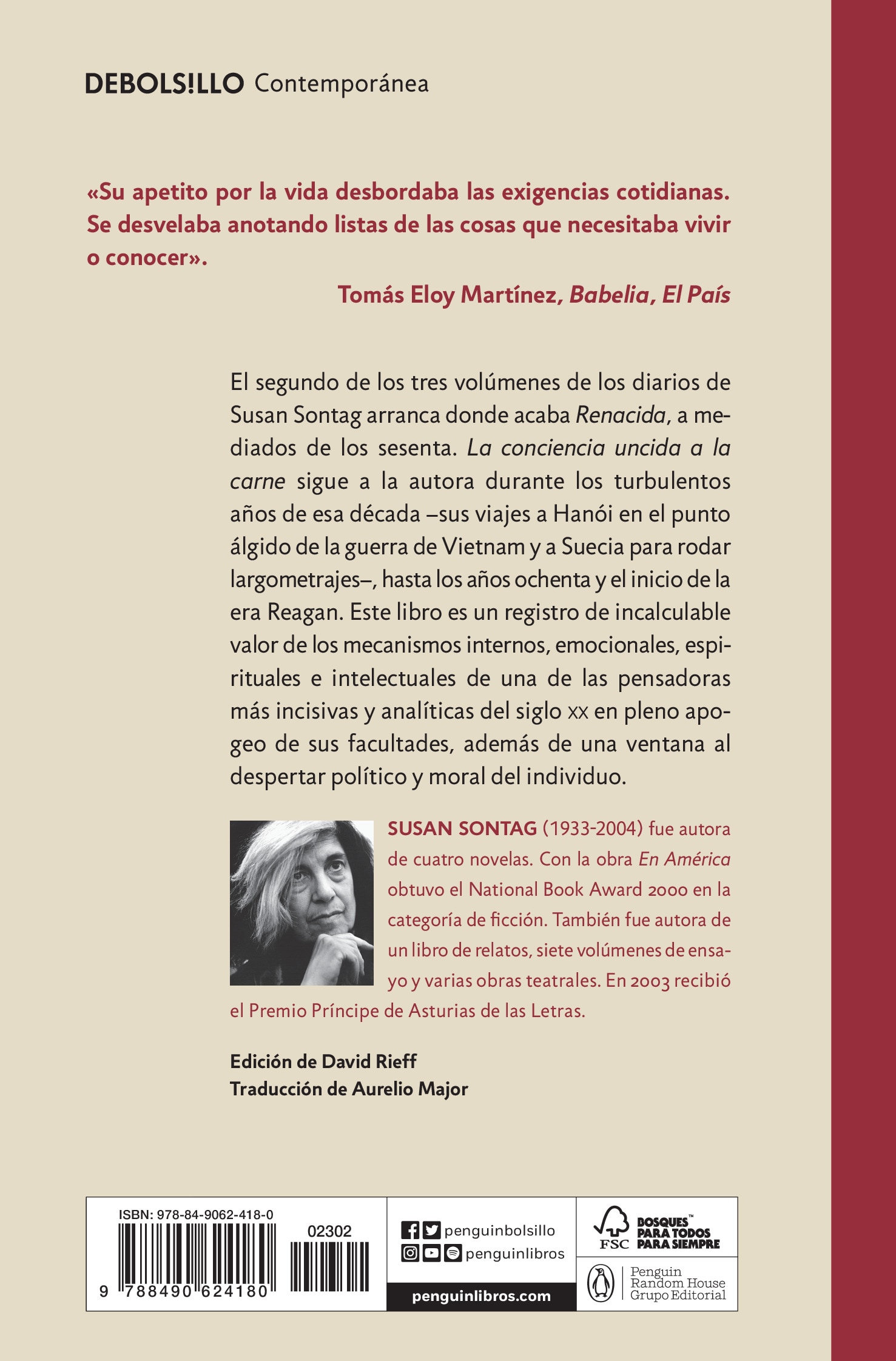 La conciencia uncida a la carne: Diarios de madurez, 1964-1980(Bolsillo) (Tapa blanda) 2