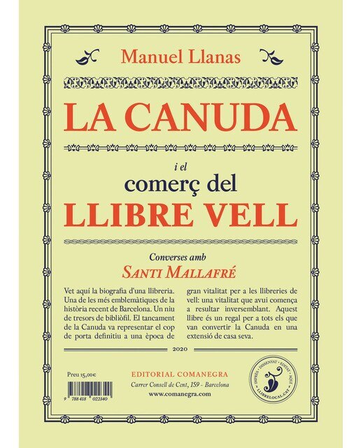 La canuda i el comerç del llibre vell: Converses amb santi mallafré(Tapa blanda) 1