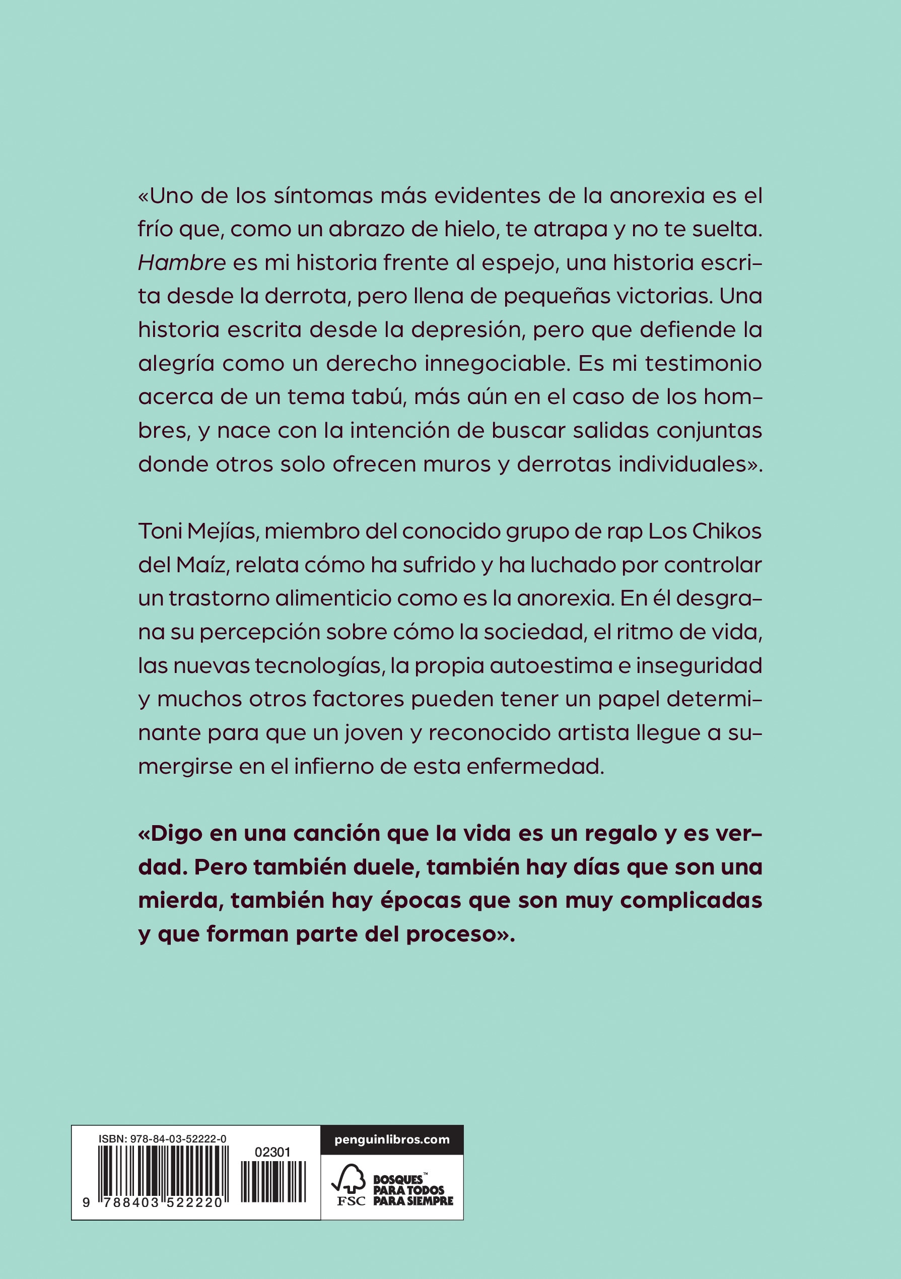 Hambre: Mi historia frente al espejo(Tapa blanda) 2