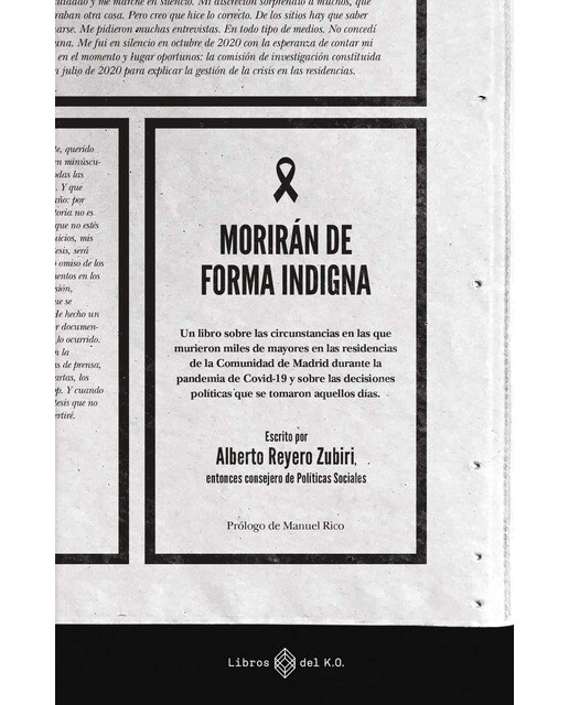 Imagem 0 de Morirán de forma indigna (Capa mole com abas)
