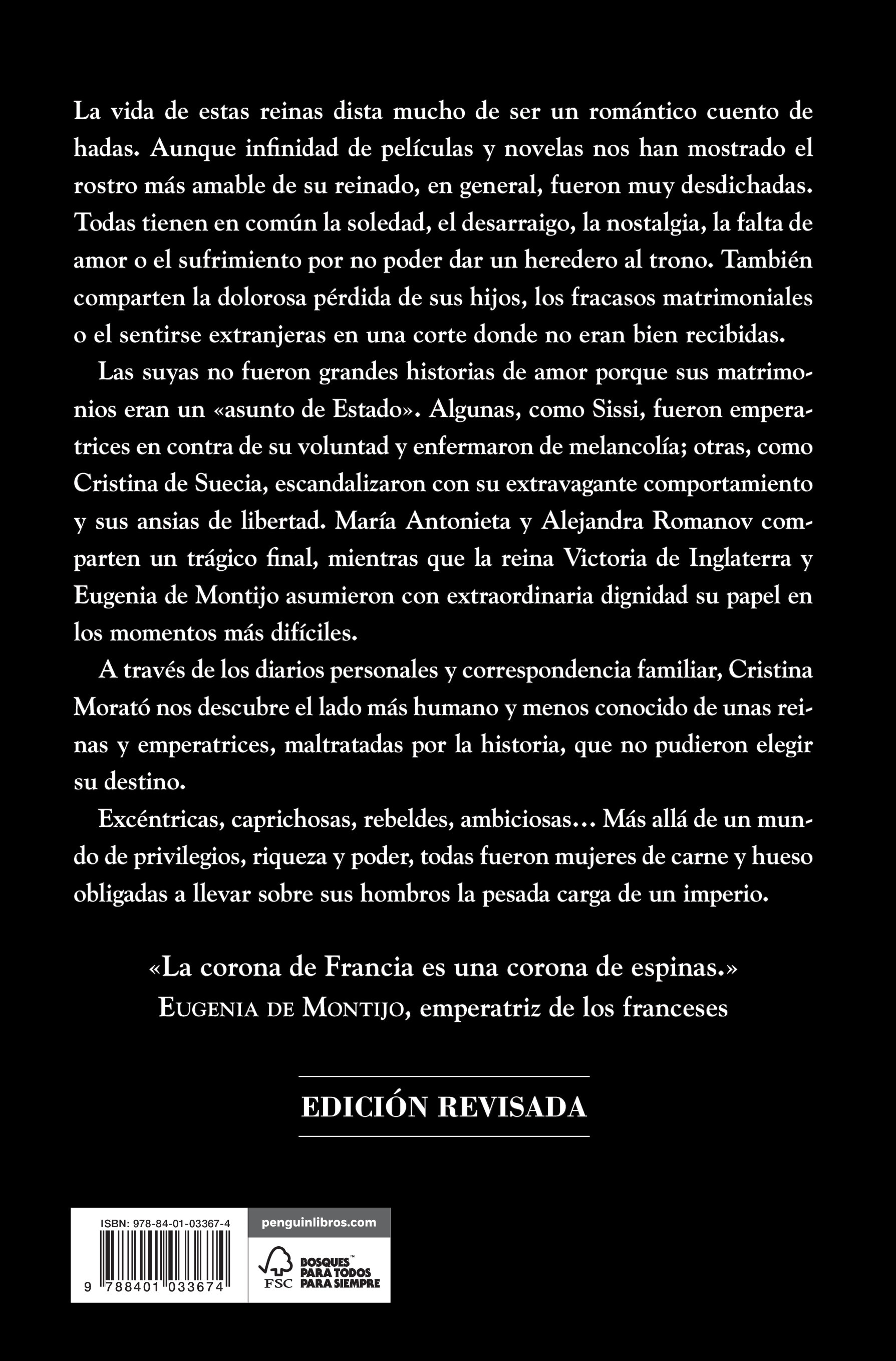 Reinas malditas: Emperatriz Sissi, María Antonieta, Eugenia de Montijo, Alejandra Romanov y otras reinas marcadas por la tragedia (Capa mole) 2