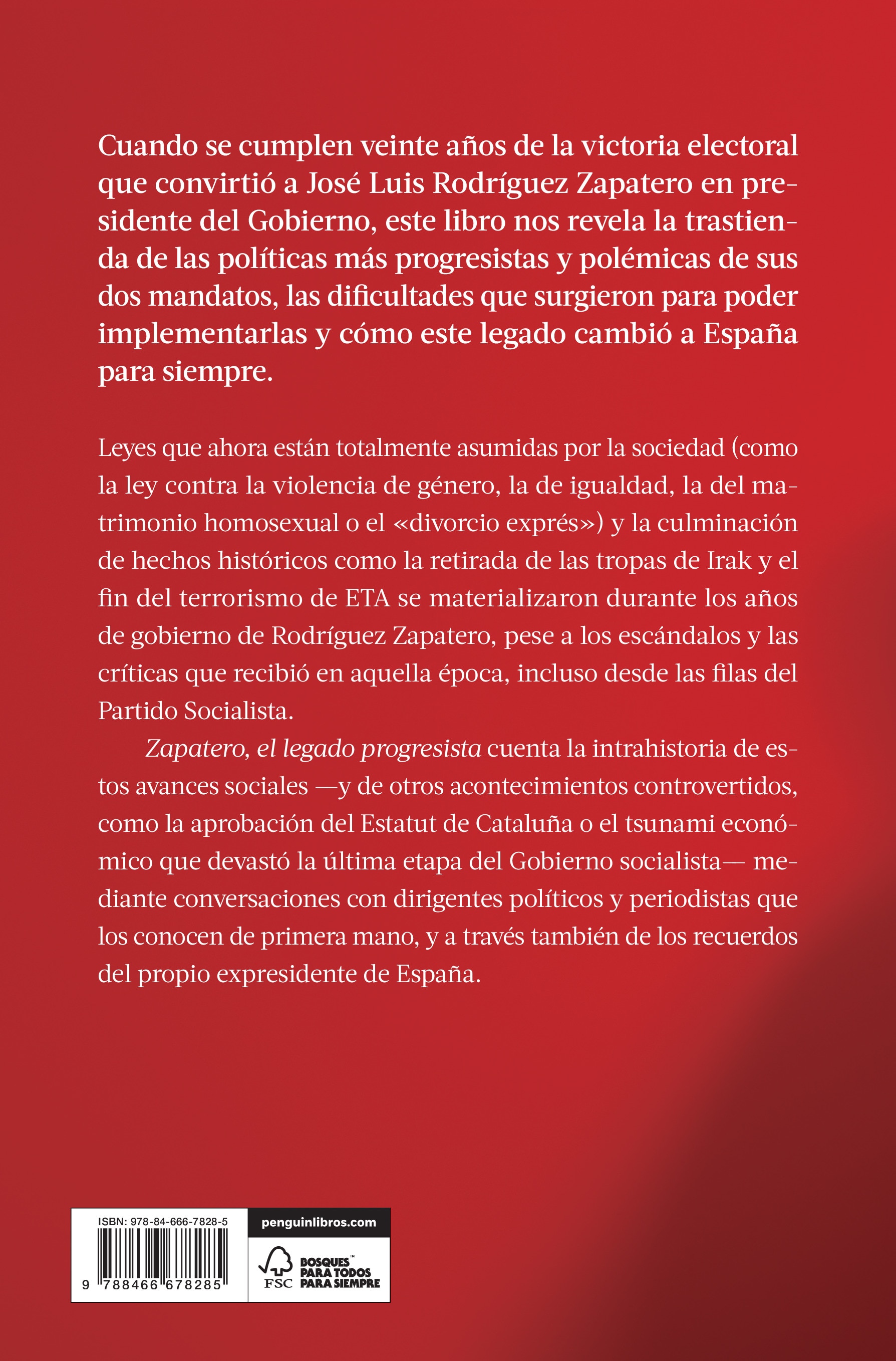 Zapatero, el legado progresista (Capa mole) 2