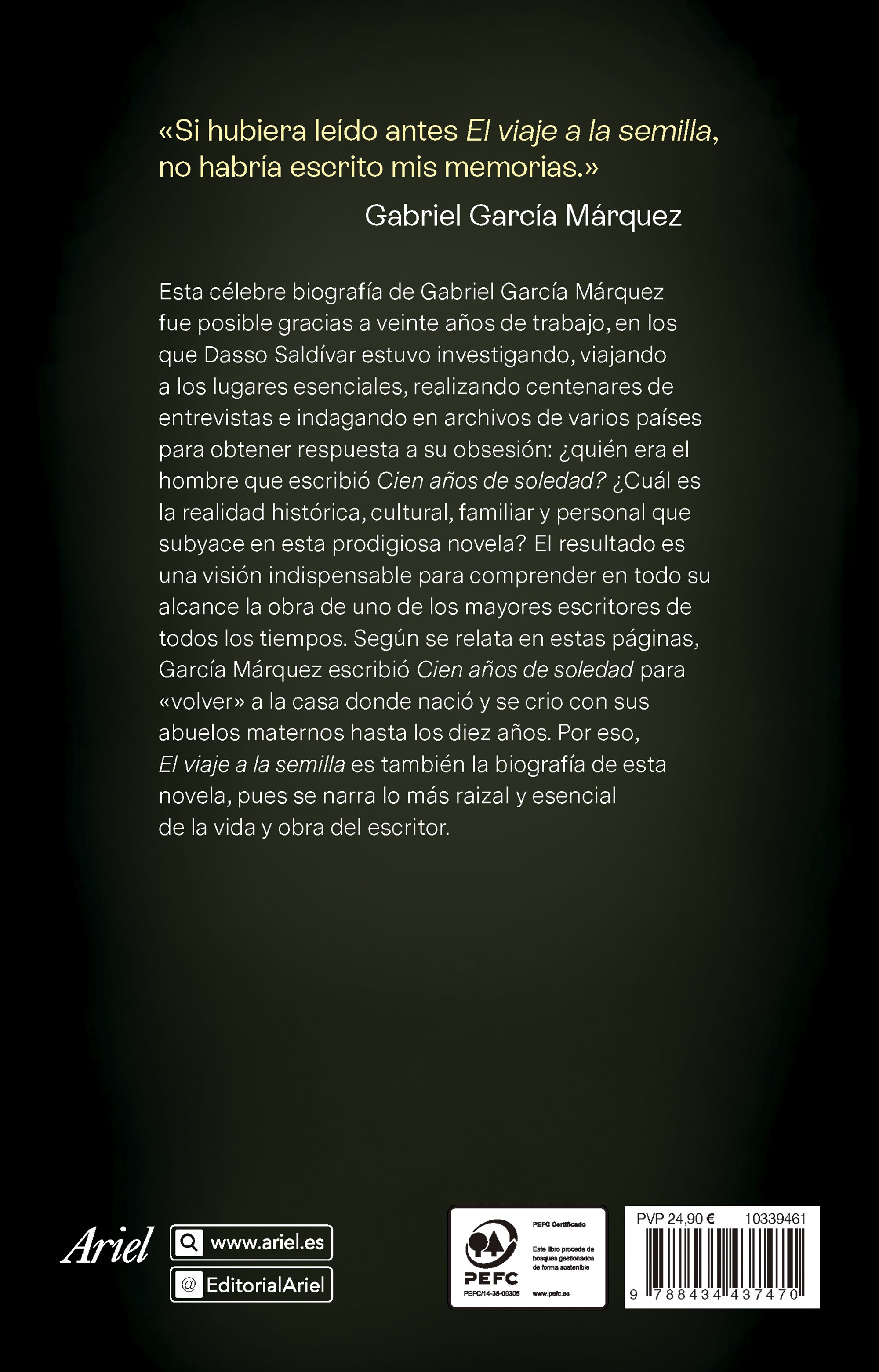 García Márquez. El viaje a la semilla (Capa mole com abas) 2