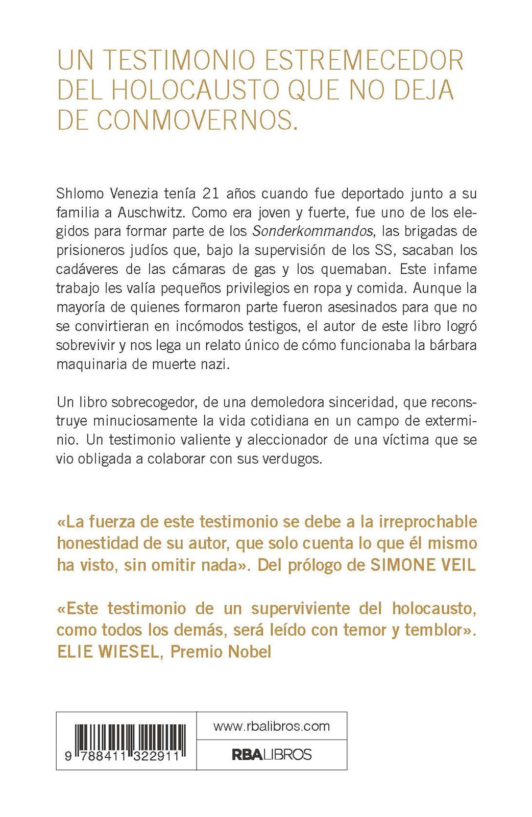 Sonderkommando: El testimonio de un judío obligado a trabajar en las cámaras de gas (Capa mole) 2