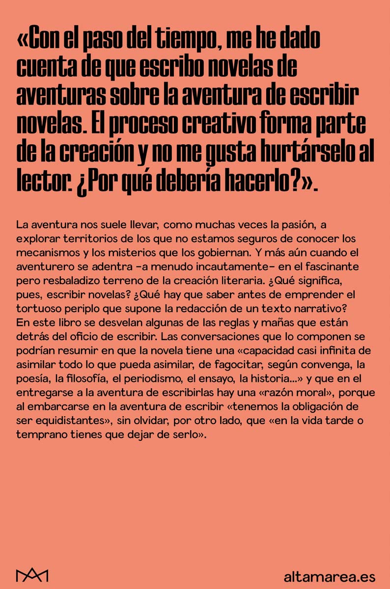 La aventura de escribir novelas: Conversaciones con Bruno Arpaia, Sergio del Molino y Félix de Azúa (Capa mole) 2