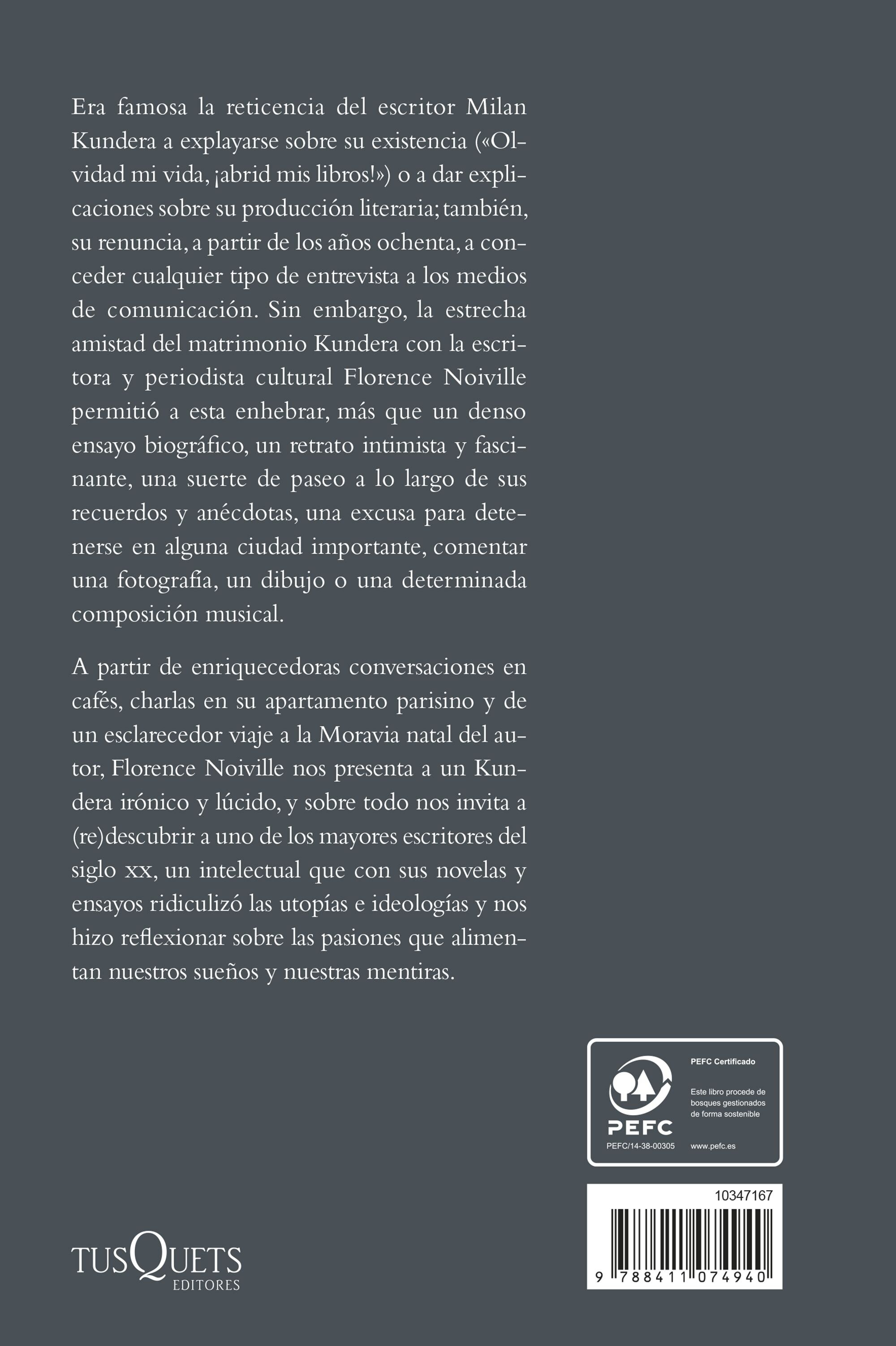 Milan Kundera: Un retrato íntimo (Capa mole com abas) 2