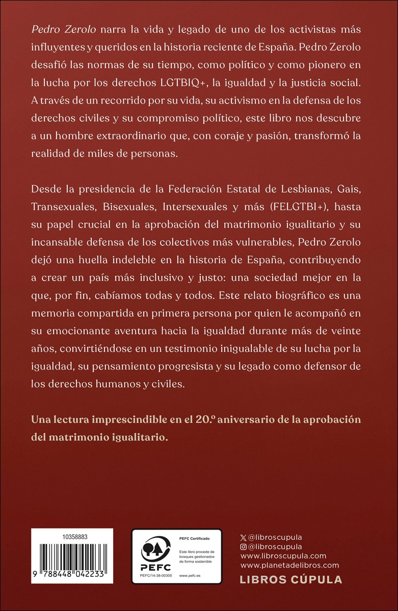 Pedro Zerolo: Vida y legado de un pionero por los derechos civiles (Capa mole com abas) 2