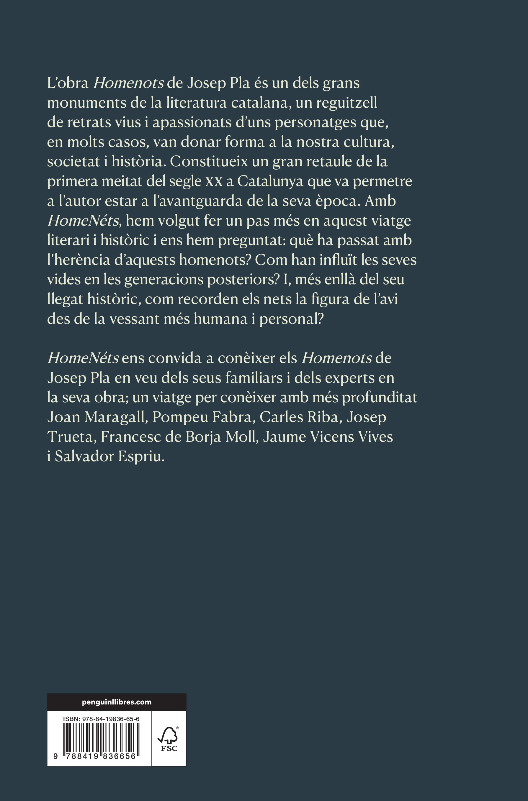 HomeNéts: Els Homenots de Josep Pla, a través dels seus nets (Capa mole) 2
