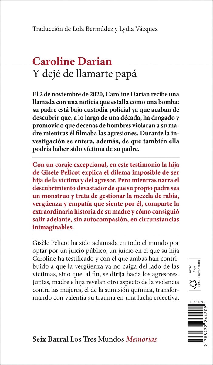 Y dejé de llamarte papá (Capa mole com abas) 2