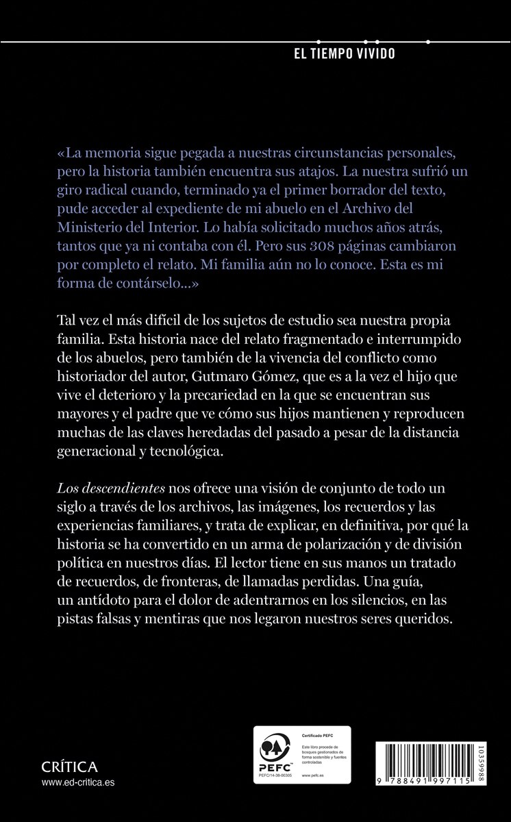 Los descendientes: Un siglo de historia y memoria familiar (Capa mole com abas) 2