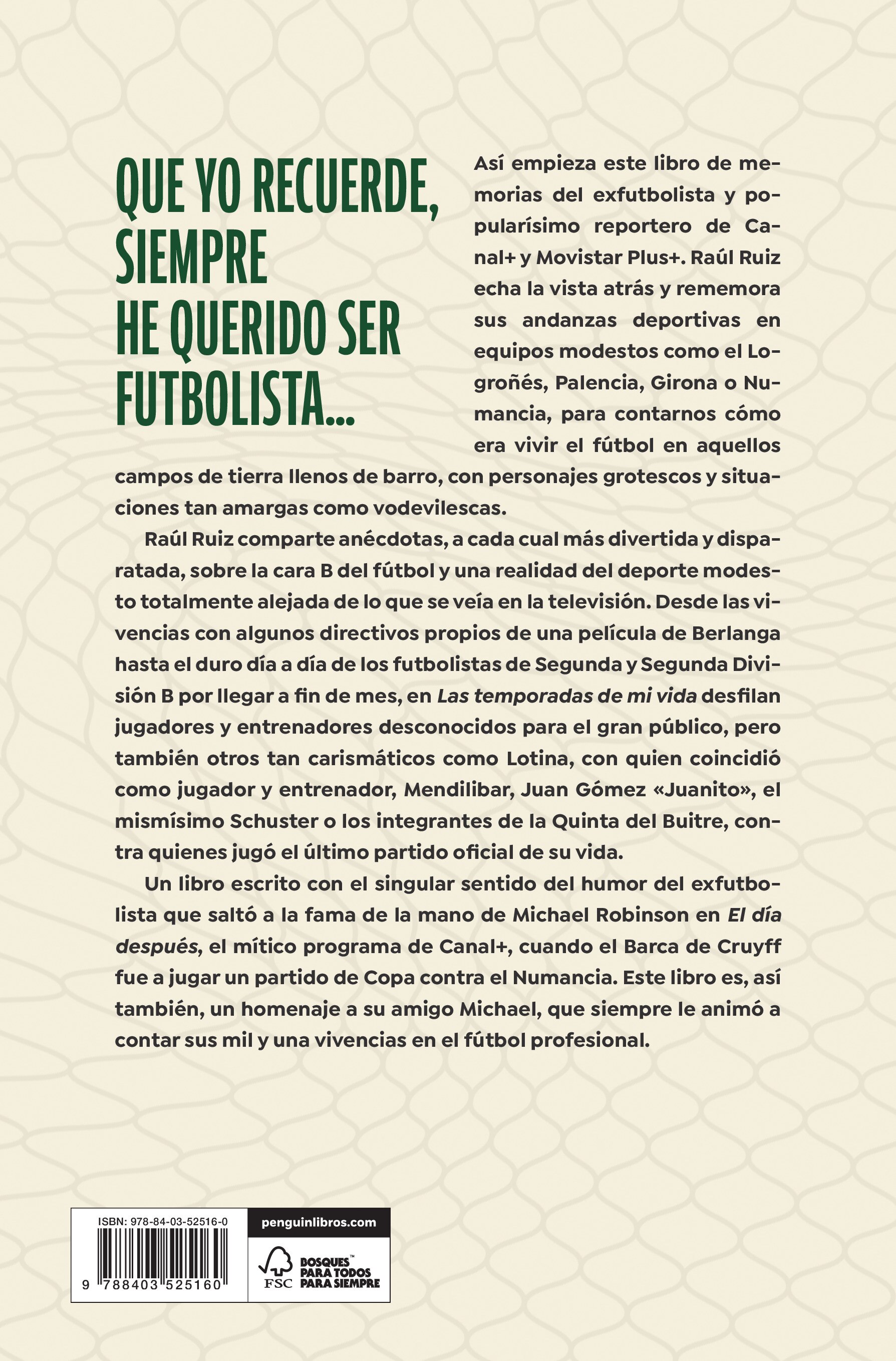 Las temporadas de mi vida: Memorias y recuerdos de aquel fútbol (Capa mole) 2