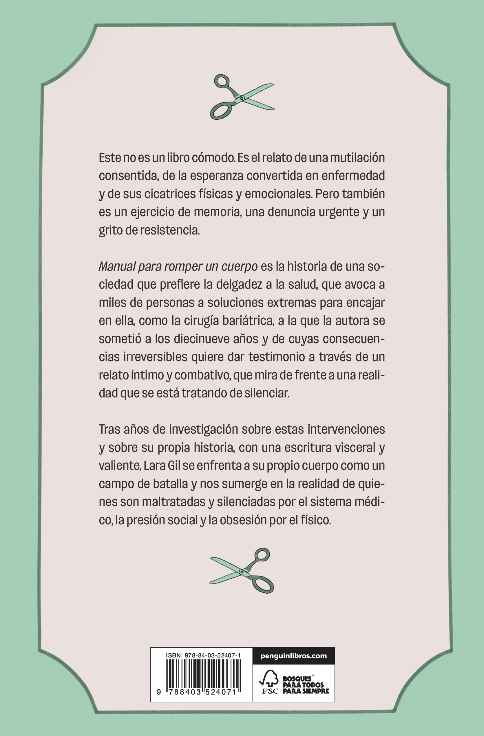 Manual para romper un cuerpo: Una historia sobre gordofobia (Capa mole) 2