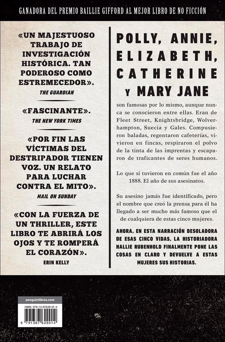 Las cinco mujeres: Las vidas olvidadas de las víctimas de Jack el Destripador (Capa mole) 2