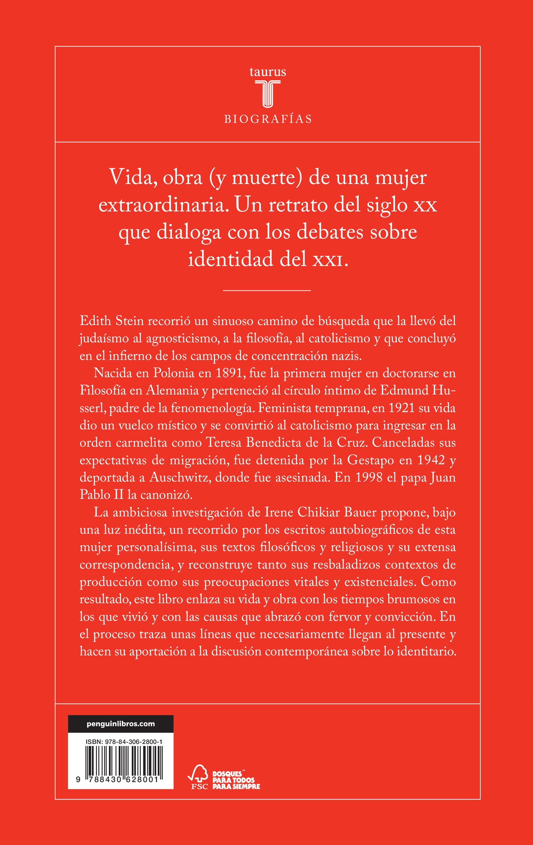 Edith Stein: Judía, filósofa, santa (Capa mole) 2