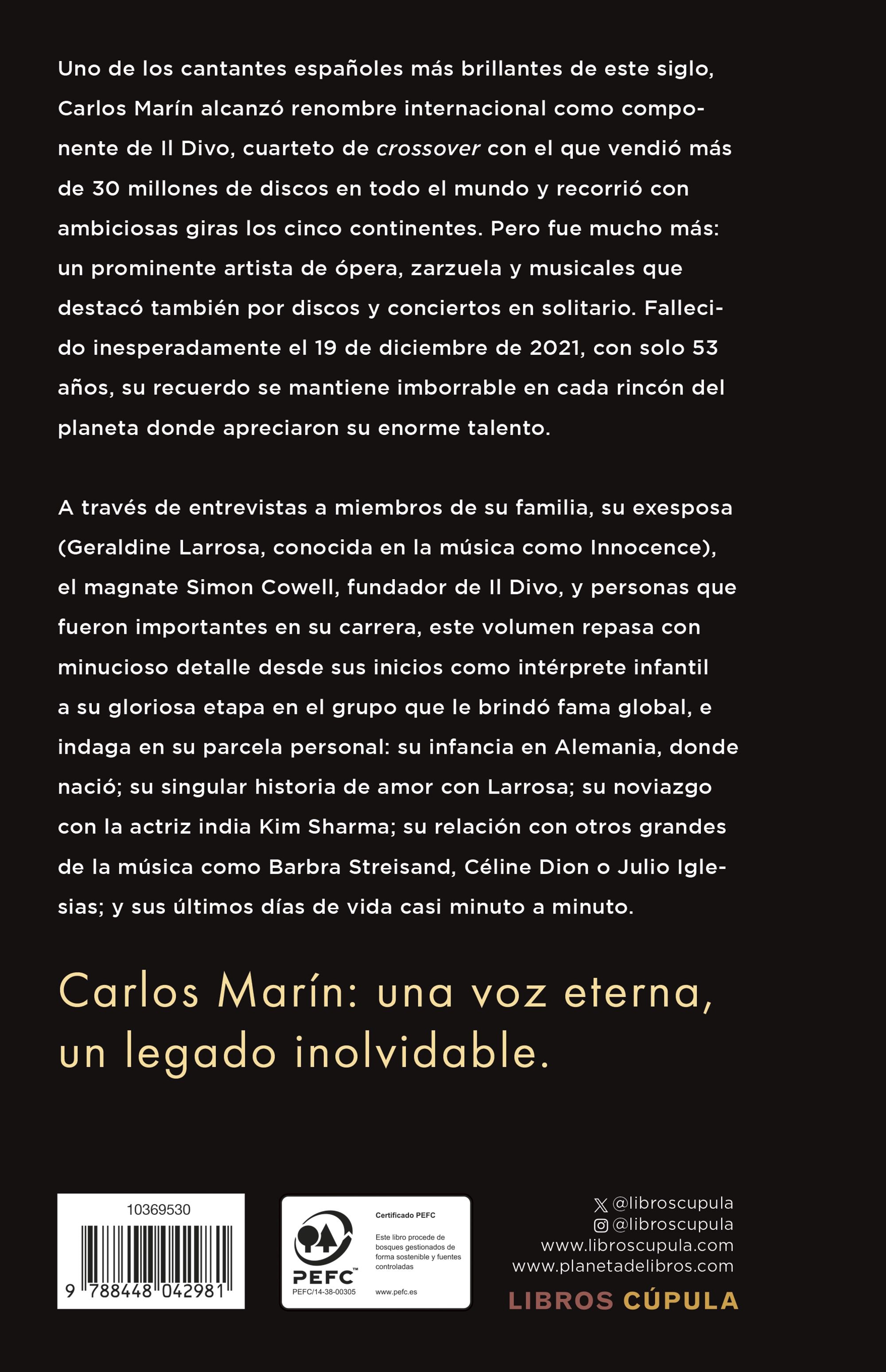 Carlos Marín. El divo (Capa mole com abas) 2