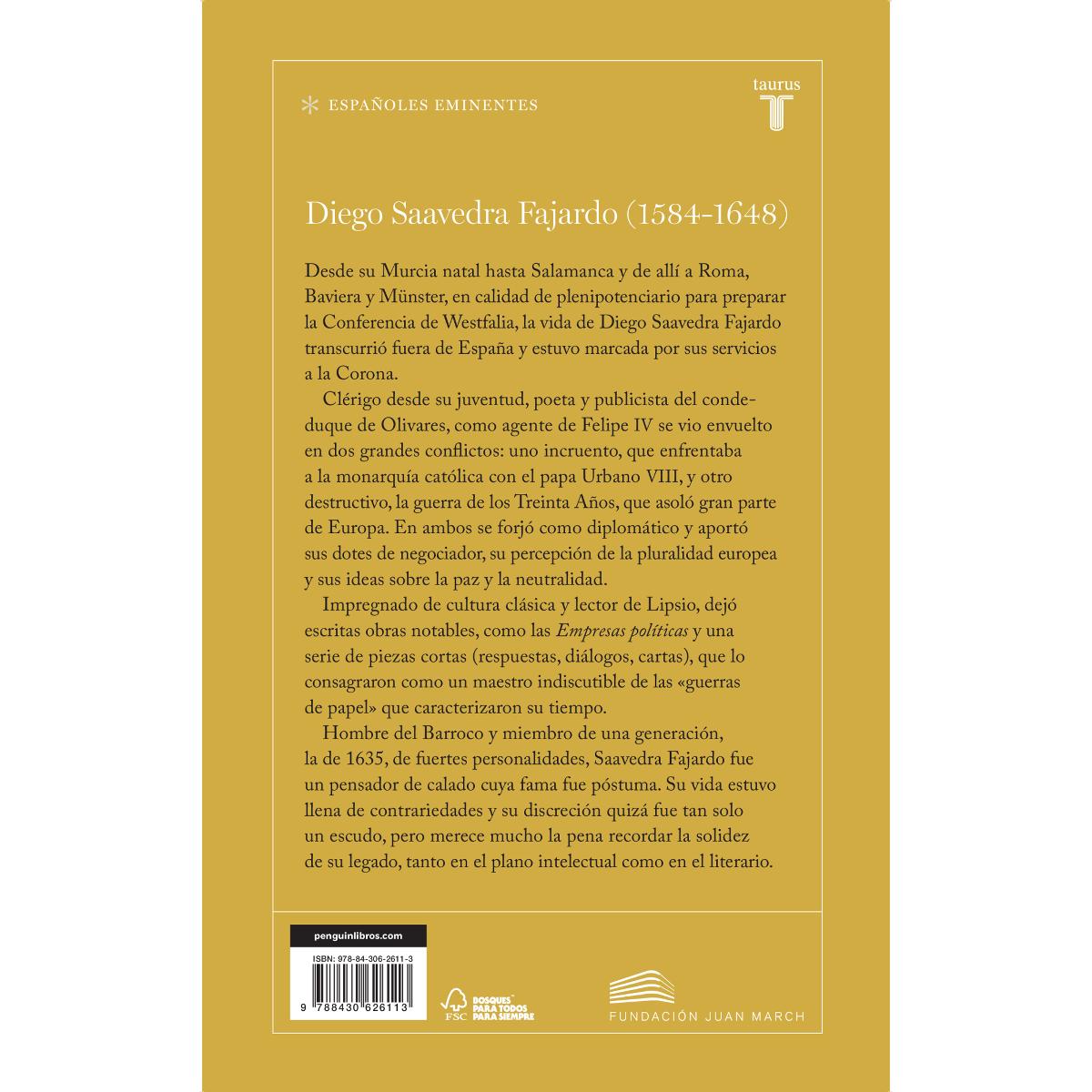 Diego de Saavedra Fajardo: Tiempo, vida y fortuna (Capa mole) 2