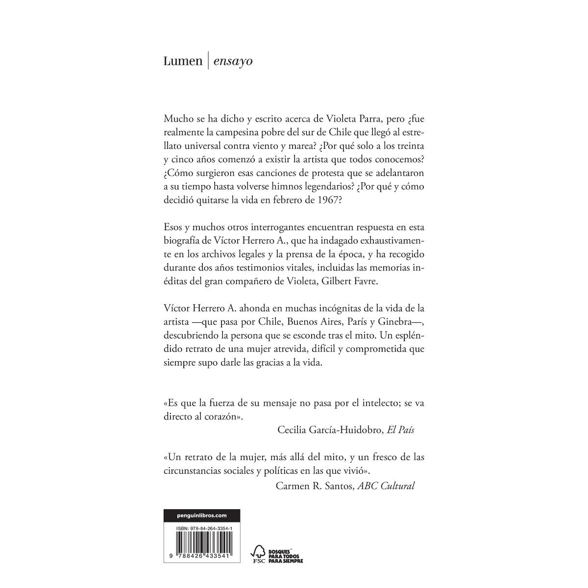 Después de vivir un siglo: Una biografía de Violeta Parra (Capa mole) 2