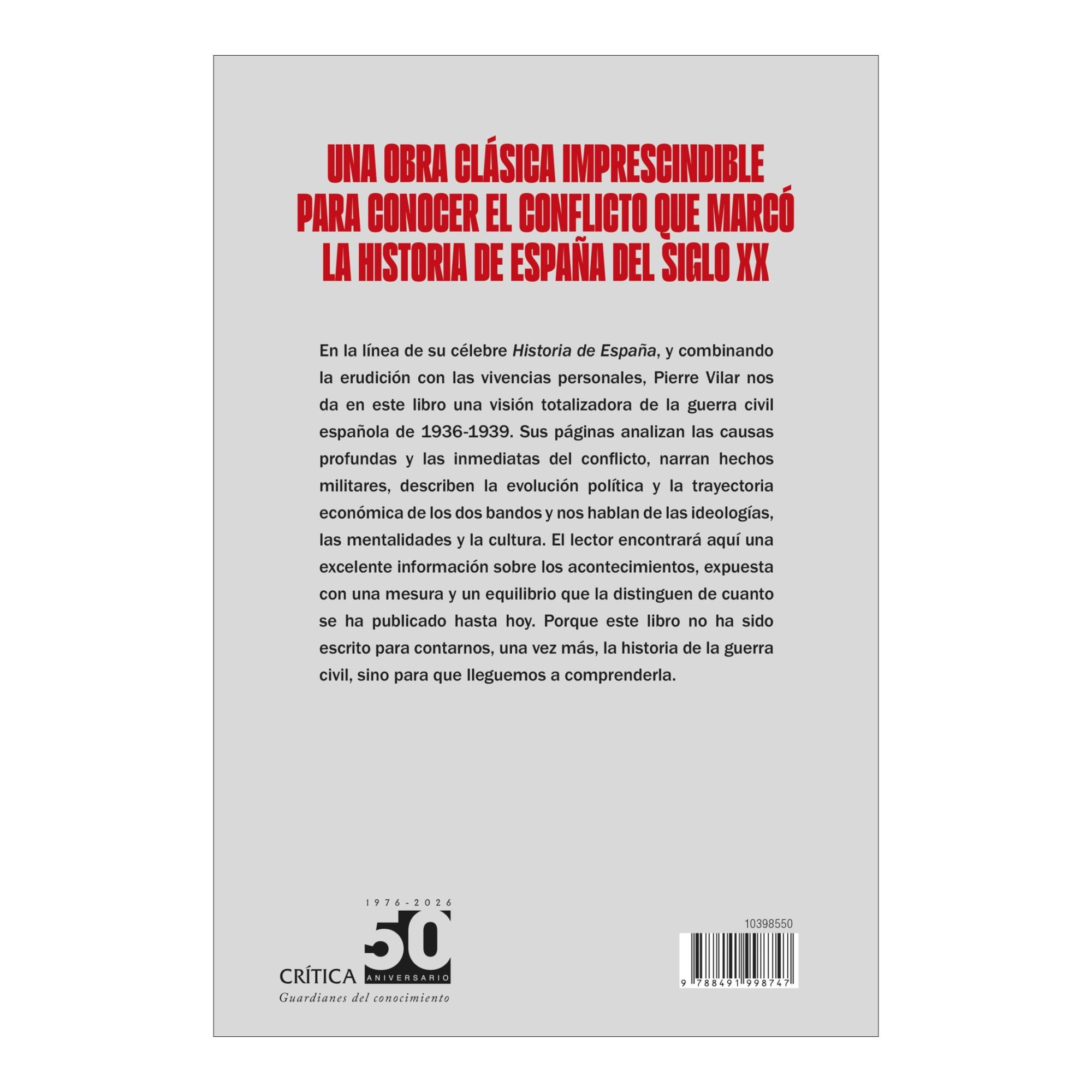 La guerra civil española (Capa mole com abas) 2