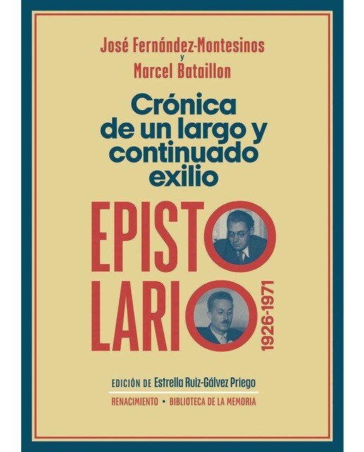 Imagen 0 de Crónica de un largo y continuado exilio. Epistolario, 1926-1971  (Tapa blanda)