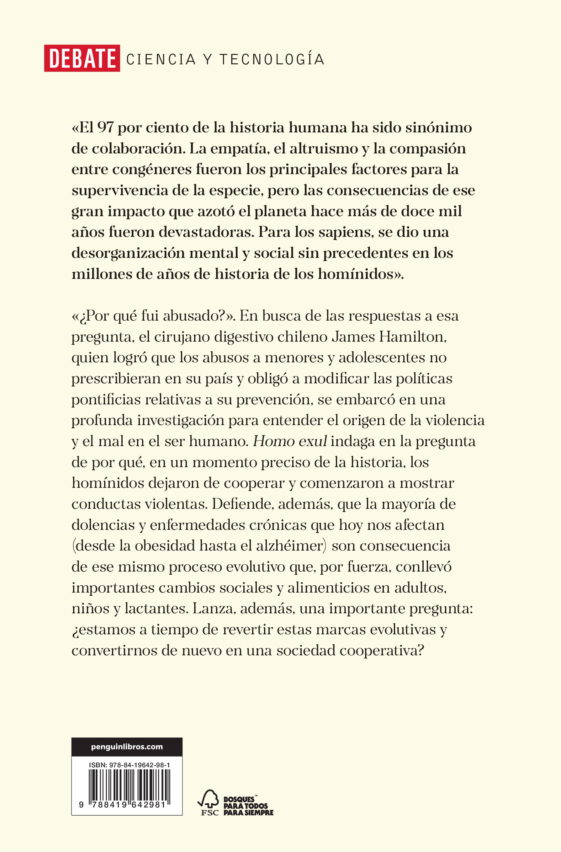Homo exul: Cómo el hombre perdió su naturaleza y conoció la violencia (Capa mole) 2